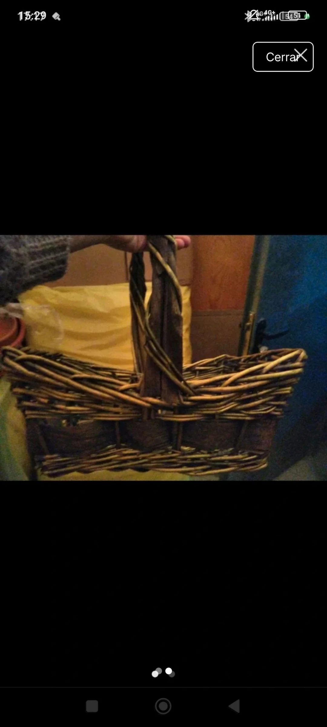 Cesta decorativa nueva